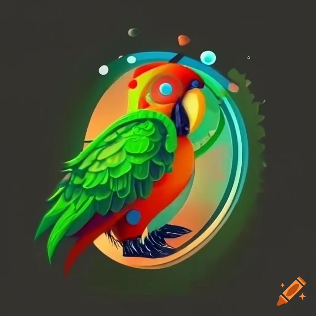 Modern parrot logo. Minimal clean icon for company. 14487711 Vector Art at  Vecteezy