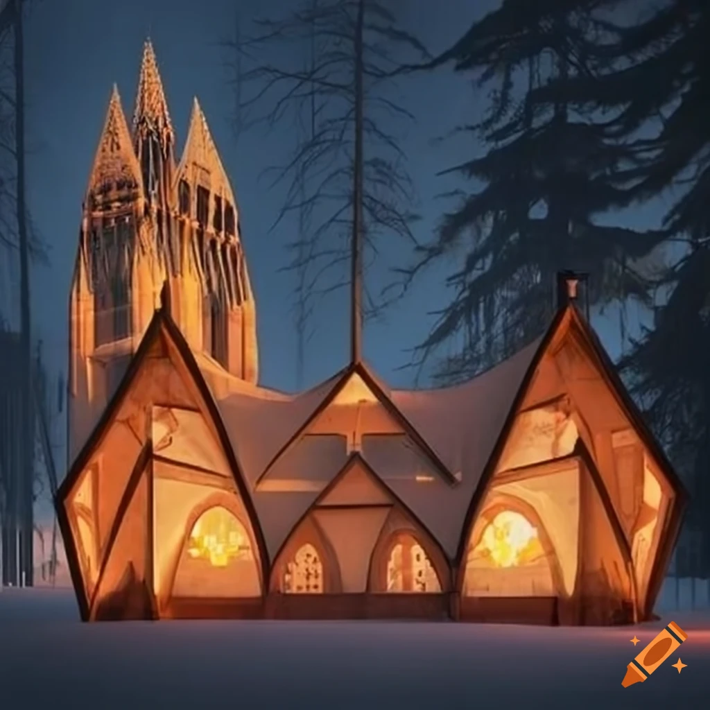 illusory swarm architecture cathedral-like cabin