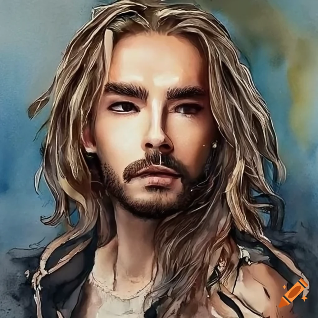 Watercolor Painting Of Tom Kaulitz On Craiyon watercolor-painting-of-tom-kaulitz-on-craiyon