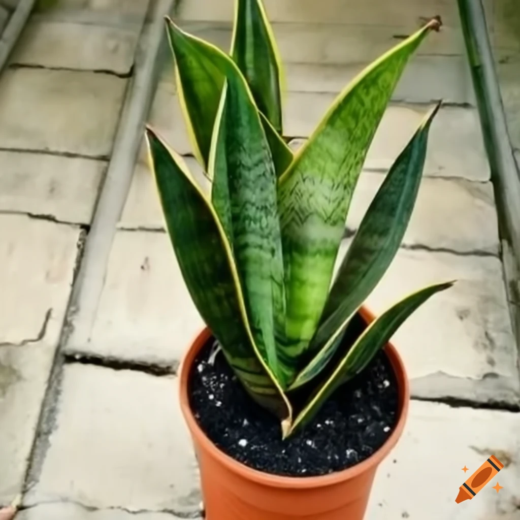 tall sansevieria plant