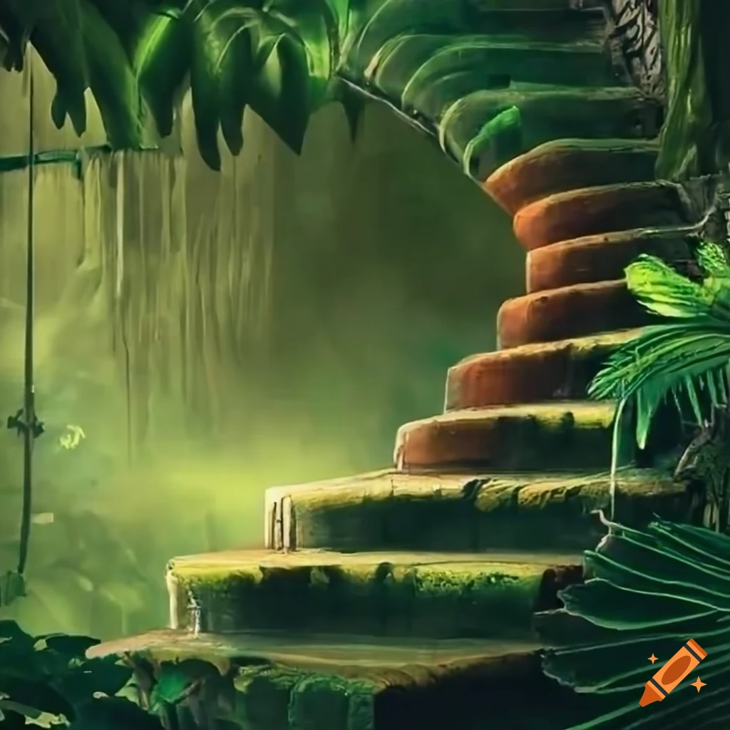 Side view Of A Jungle Staircase On Craiyon side-view-of-a-jungle-staircase-on-craiyon