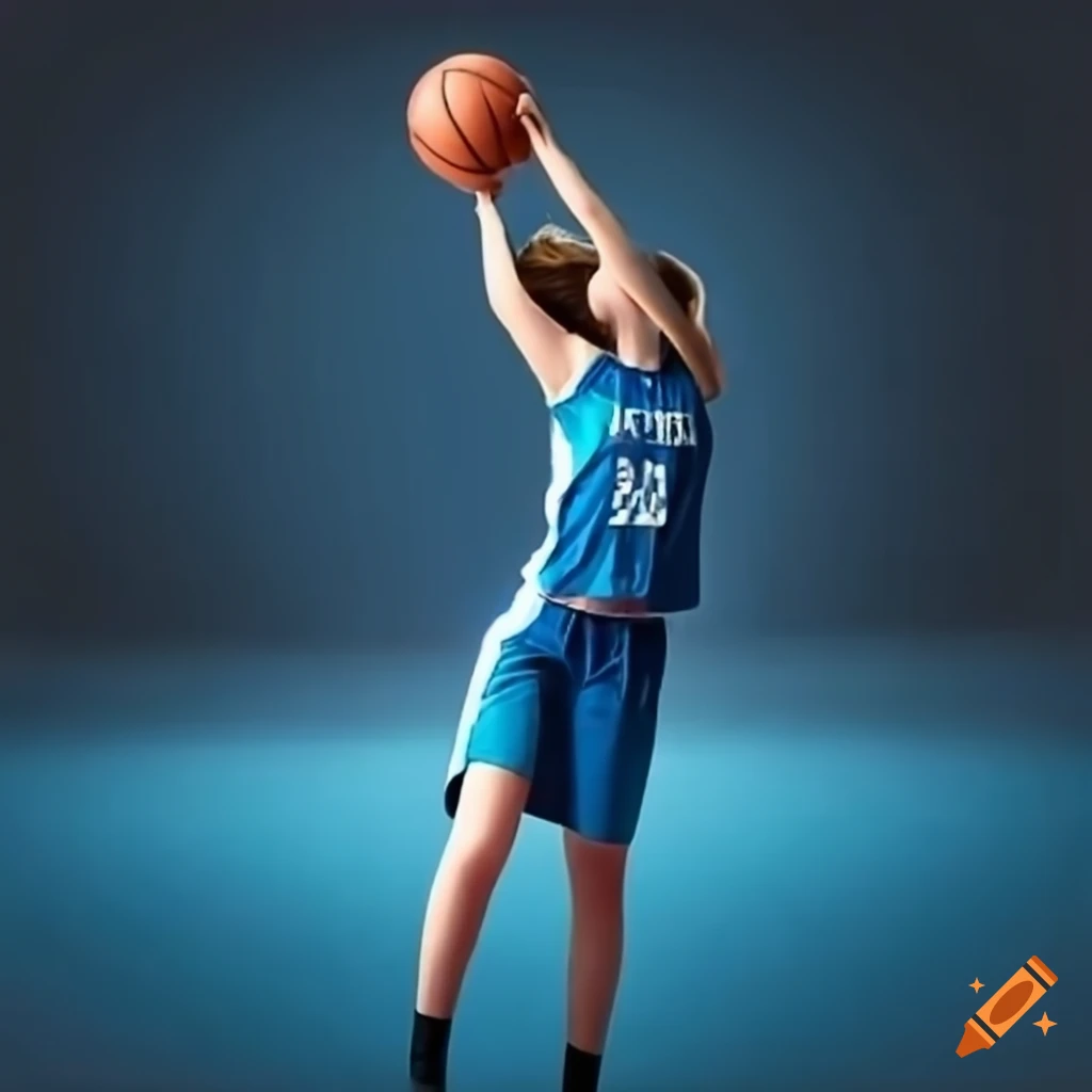 Girl Basketball Player In Blue Uniform On Craiyon girl-basketball-player-in-blue-uniform-on-craiyon