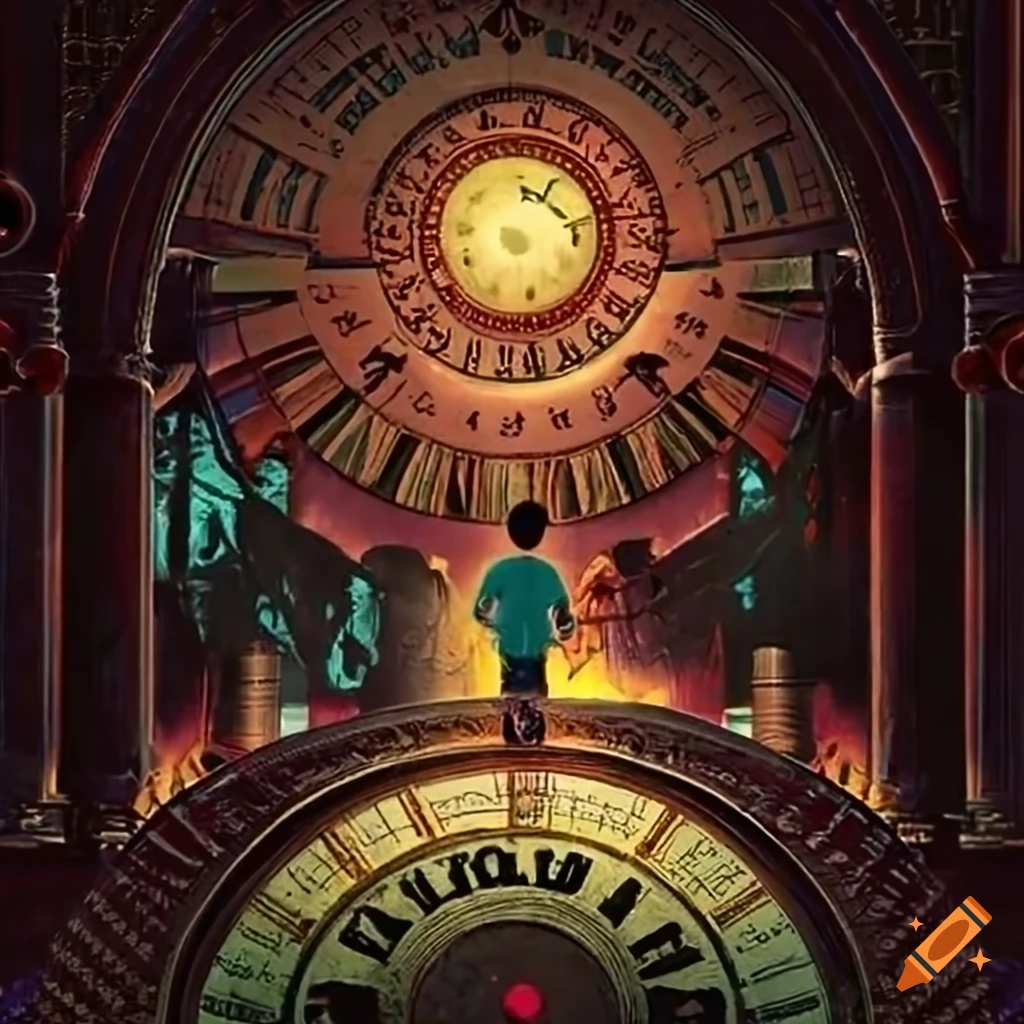 book cover with a boy and a time machine