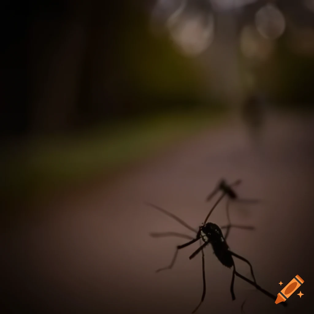 mosquitoes in the backyard