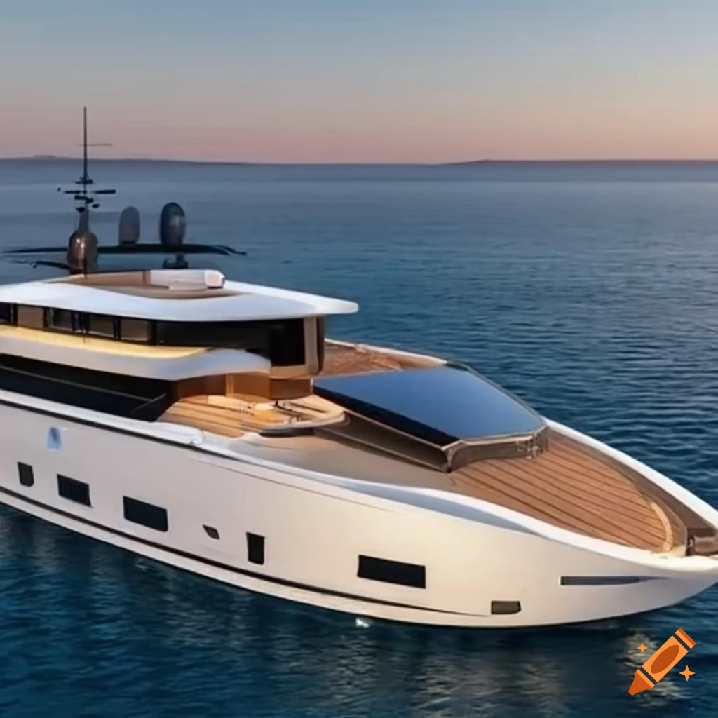 innovative eco-friendly yacht with solar panels