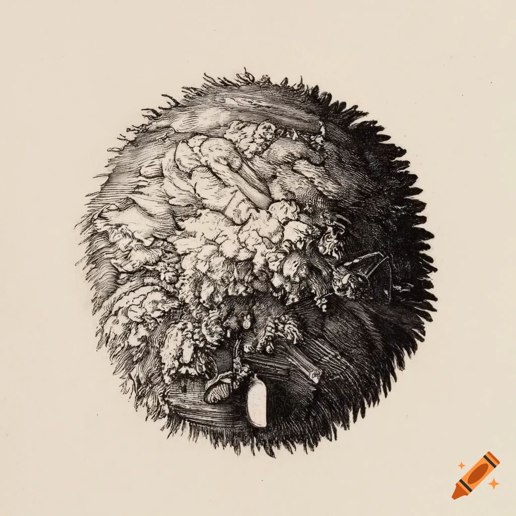 Albrecht durer's etching of a furry little animal underground