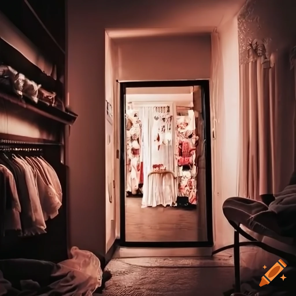 Chic boutique changing room