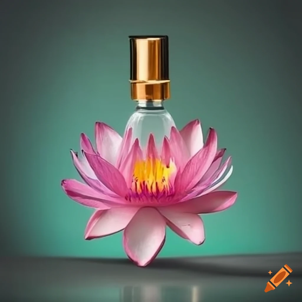 Water lily with perfume bottleshaped blossoms on Craiyon