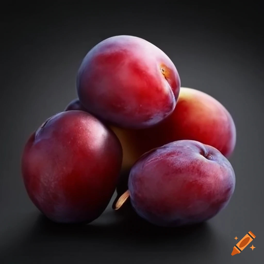 Plums with the text adamov eliksir on craiyon