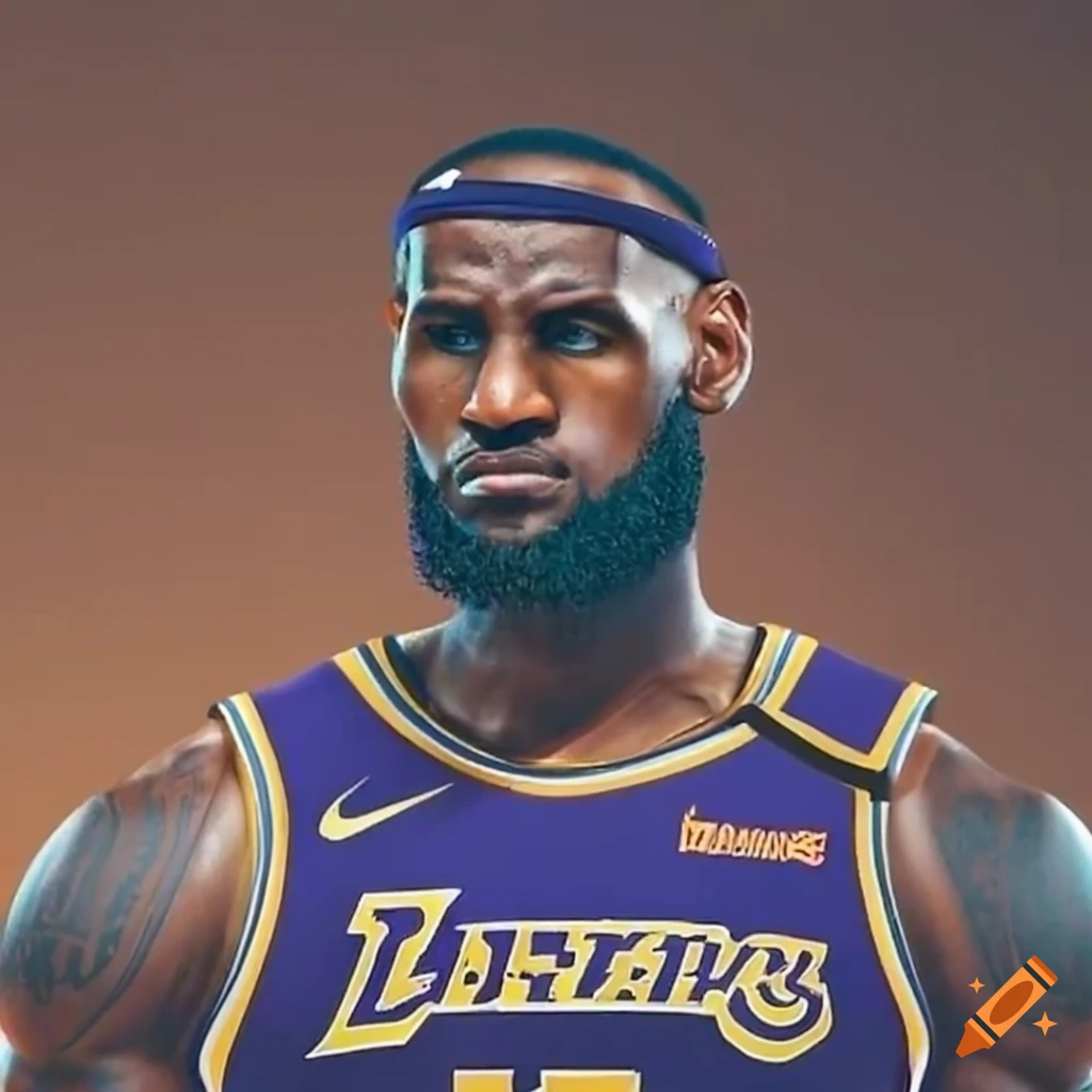 Lebron James Playing Basketball On Craiyon