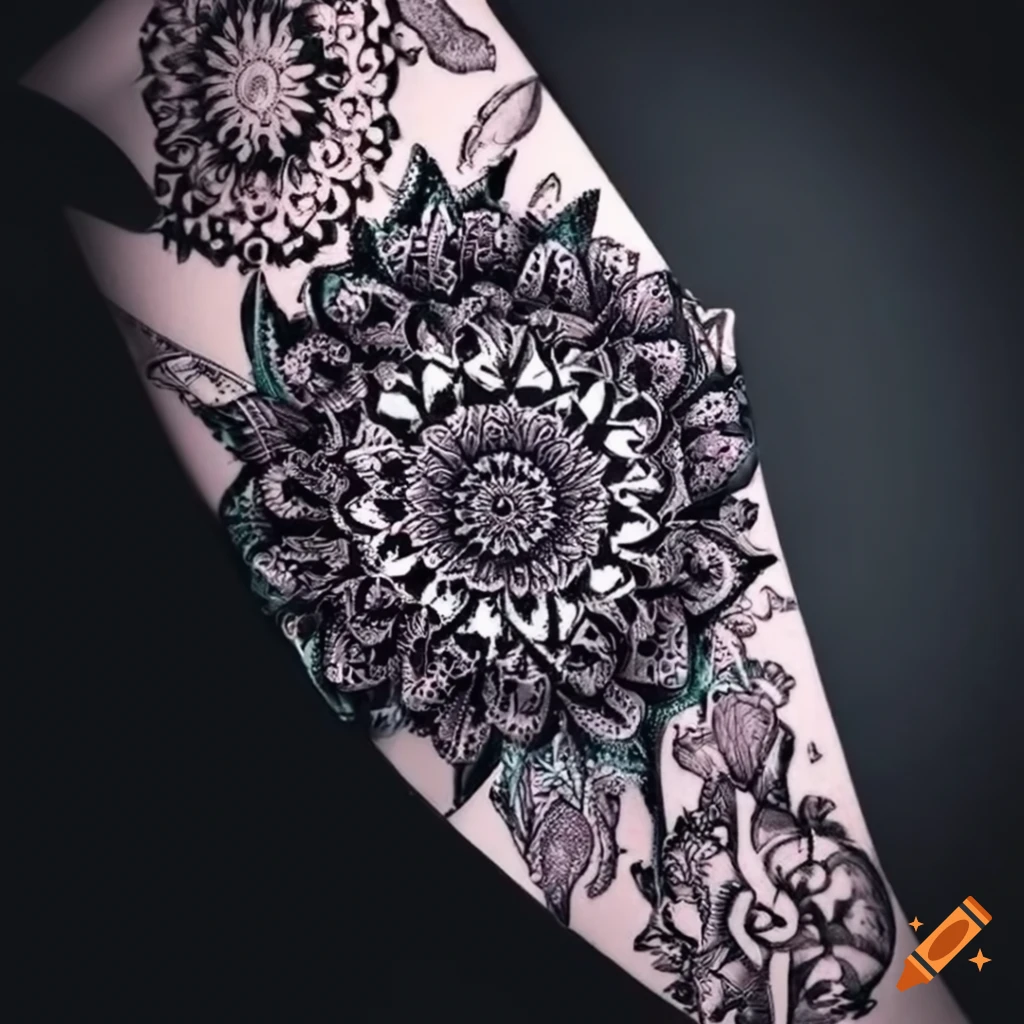 Mandala Tattoo Pattern Tatoo Graphic by fadhiesstudio · Creative Fabrica
