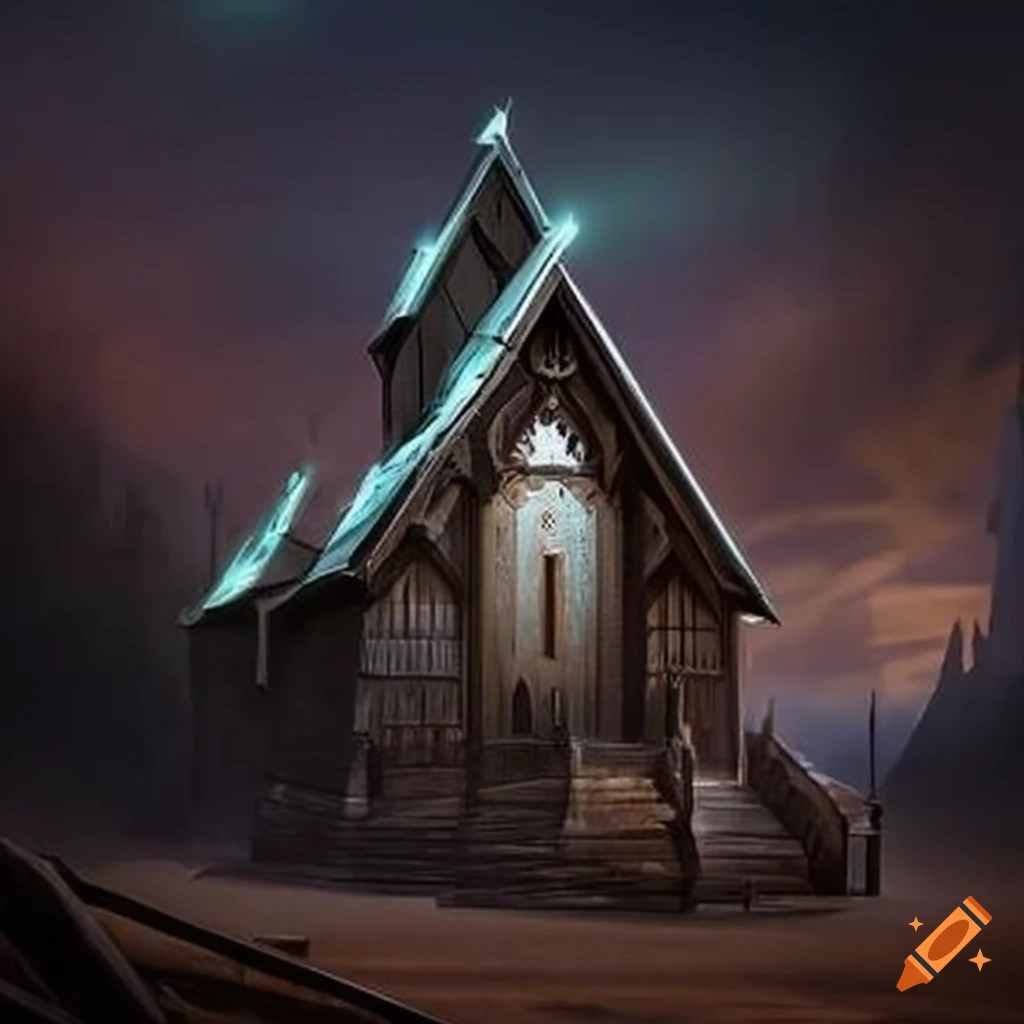 illusory armor-like cabin resembling a cathedral