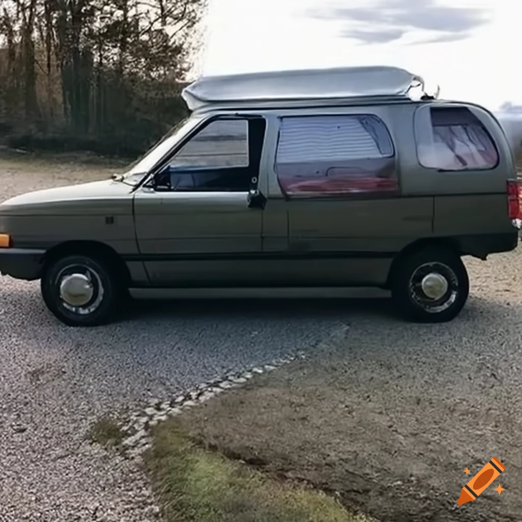 hybrid of a Ford Festiva and a vintage camper van