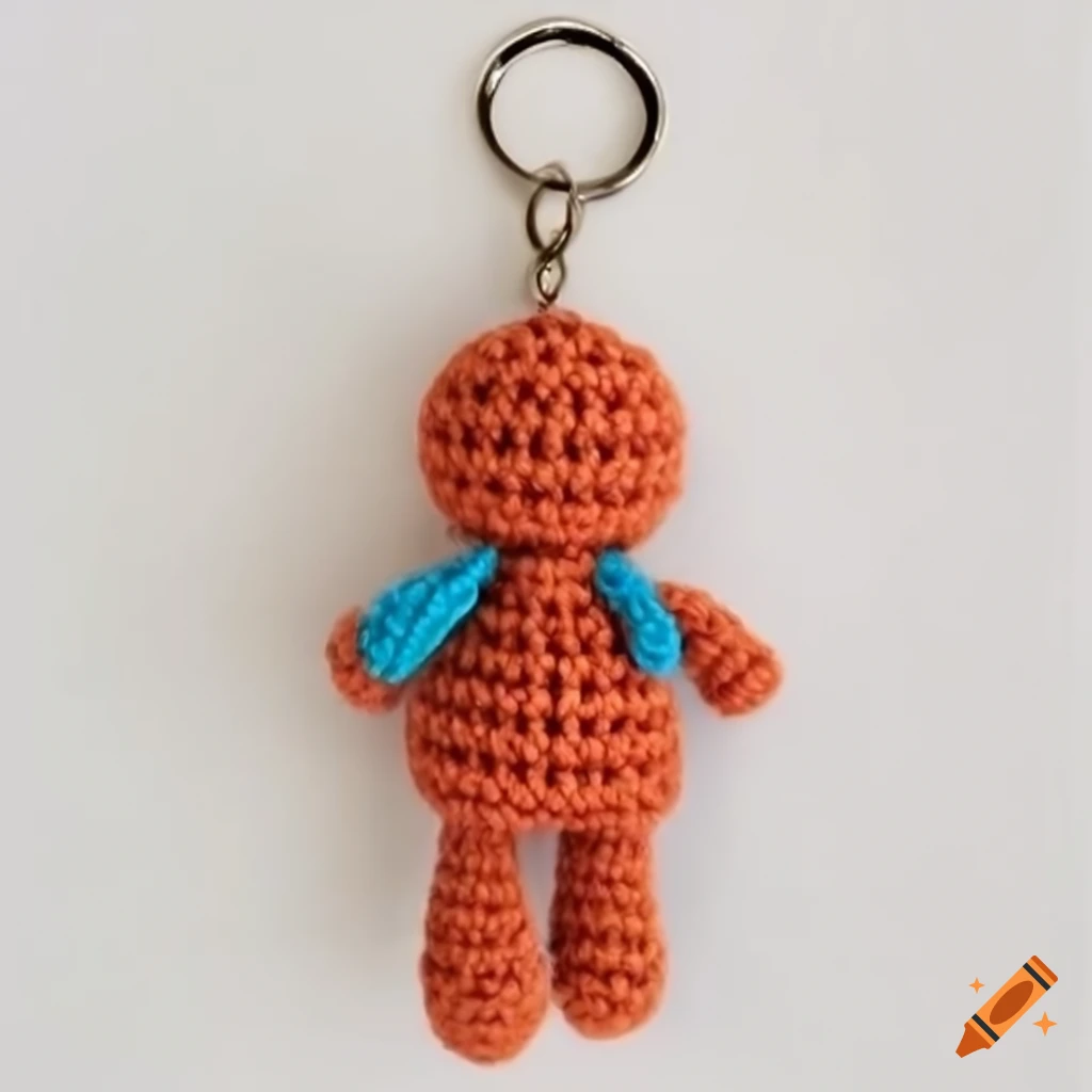 Handmade amigurumi keychain on Craiyon