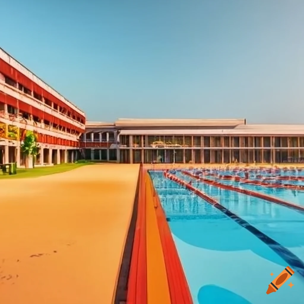 modern-school-campus-with-playground-and-swimming-pool-on-craiyon