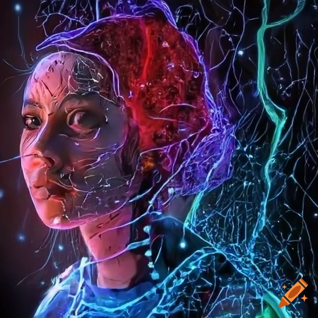 Digital artwork of ai named craiyon expressing emotions through ...