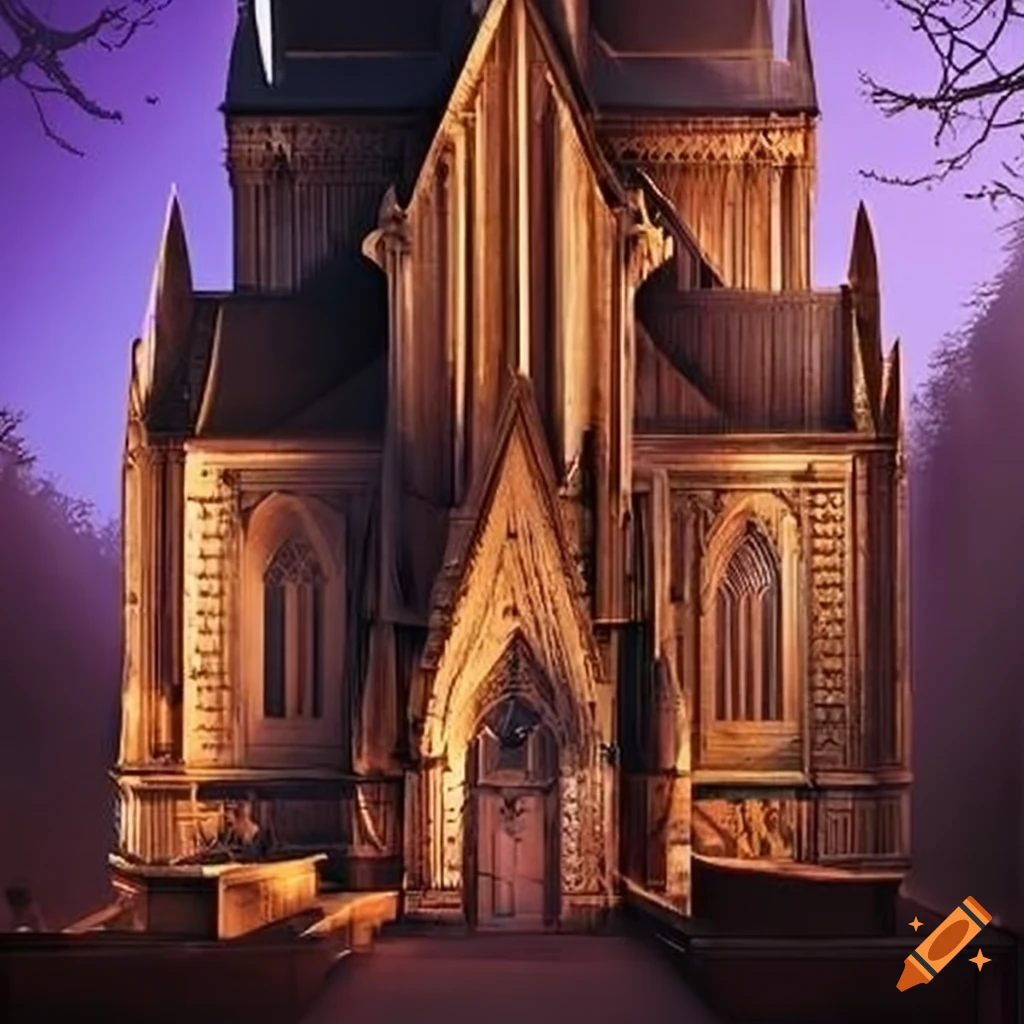 illusory cabin resembling a cathedral