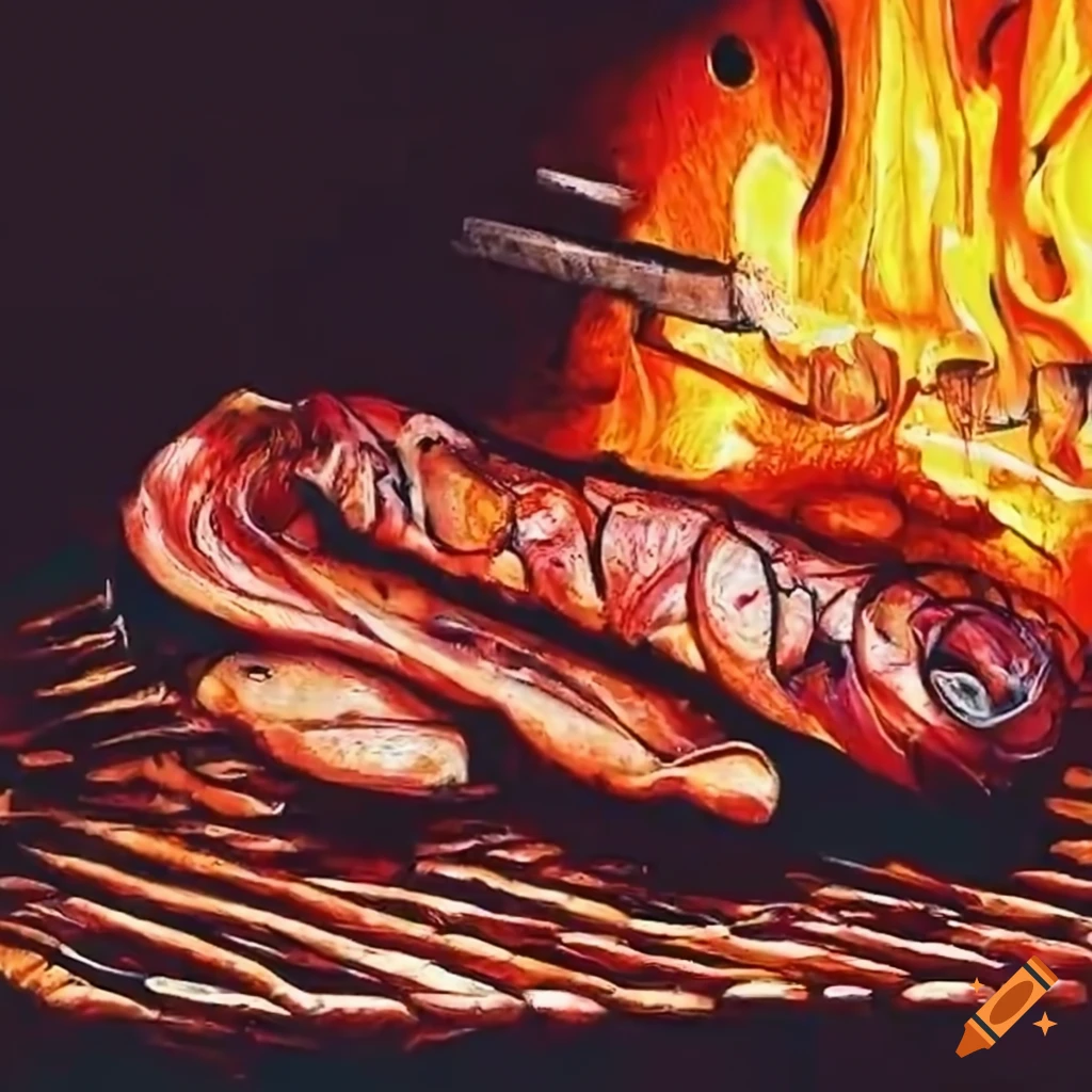 delicious grilled asado