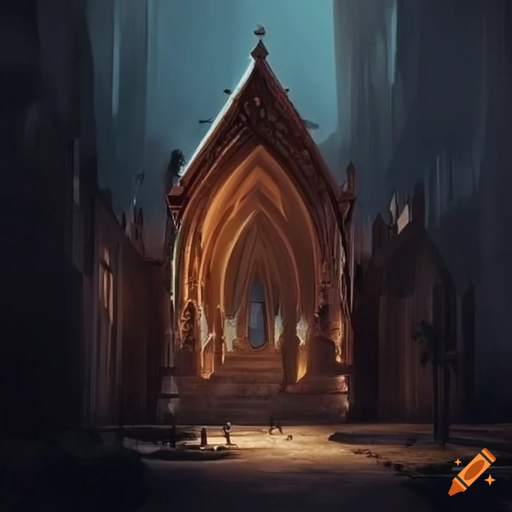 illusory cabin architecture resembling a cathedral