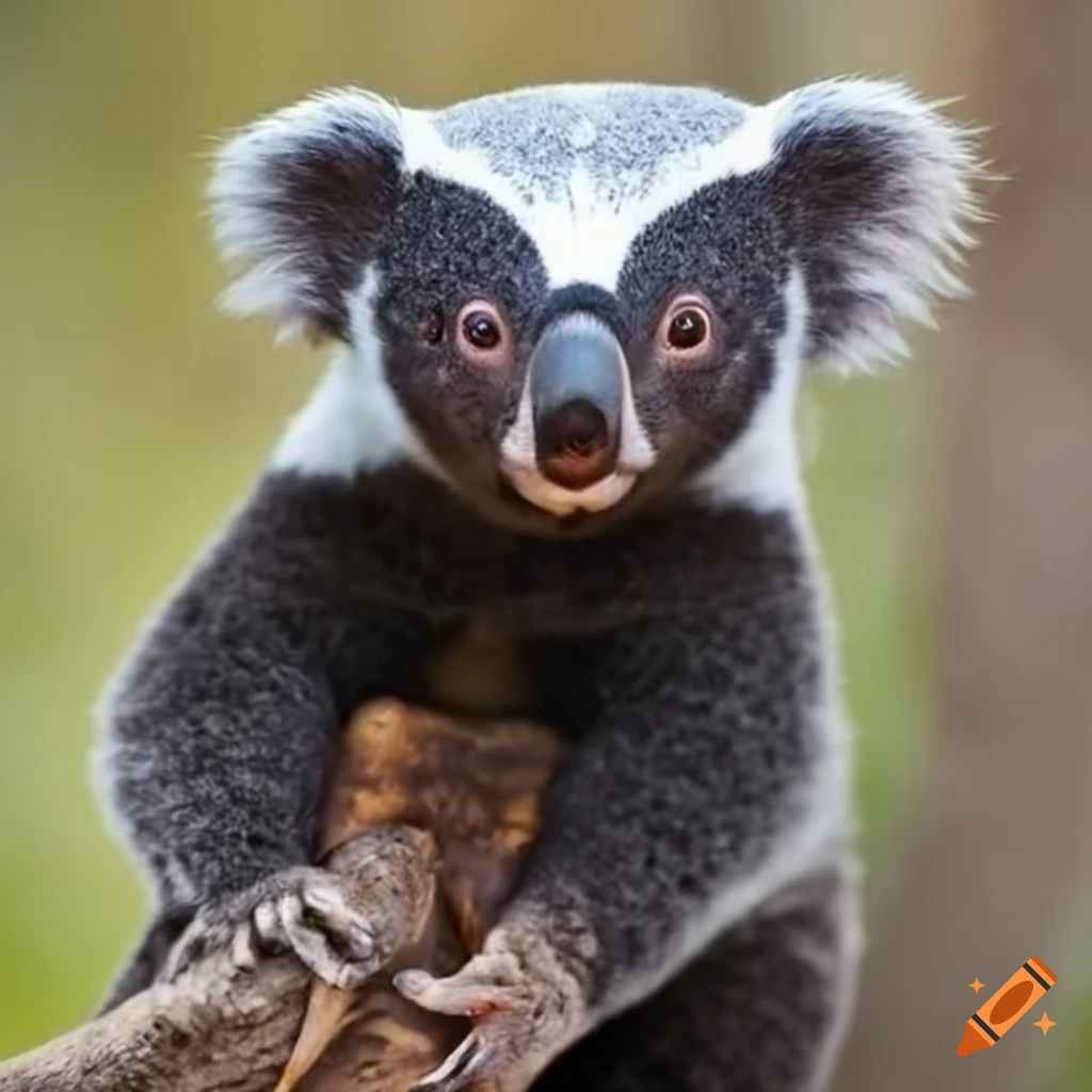 image of a honey badger koala hybrid