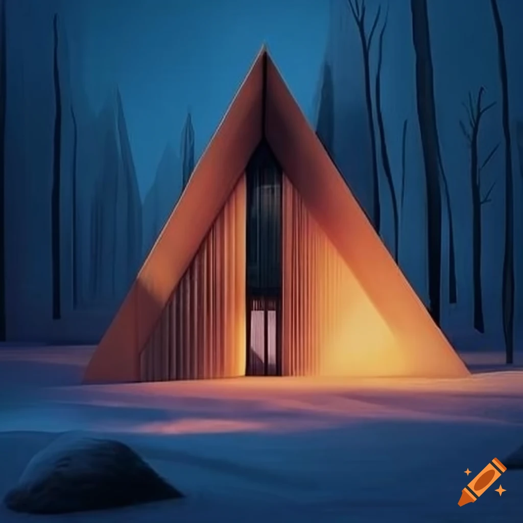 illusory architecture of a cabin resembling a cathedral