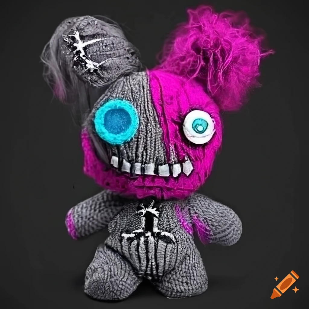 colorful voodoo doll artwork