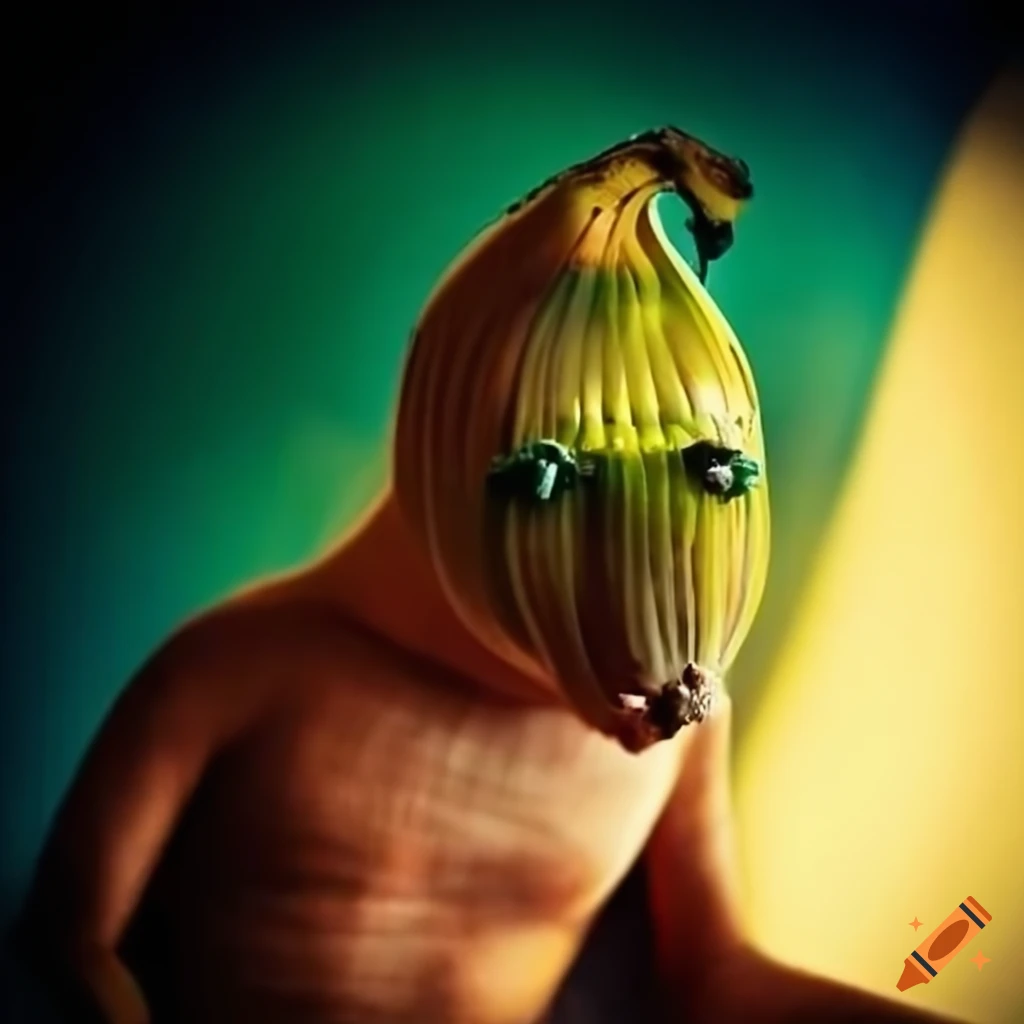 Artwork of a godbanana man on Craiyon