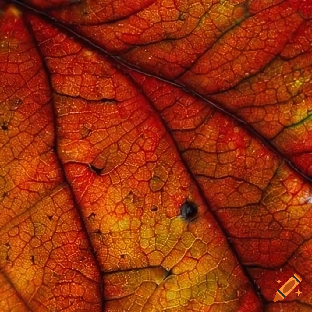 Close-up of a red autumn leaf
