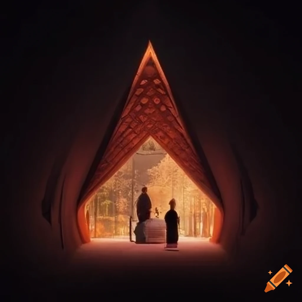 illusory cathedral-like cabin architecture
