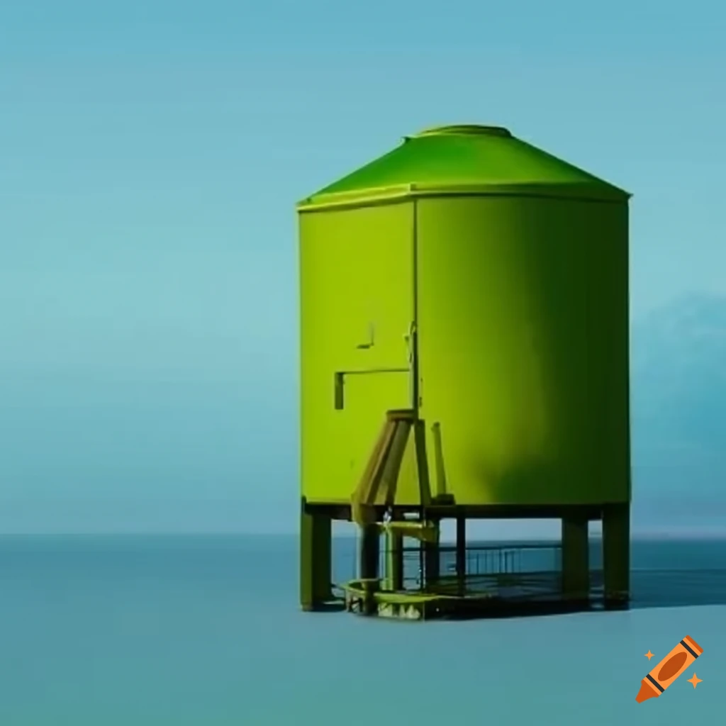 Green container vessel on Craiyon