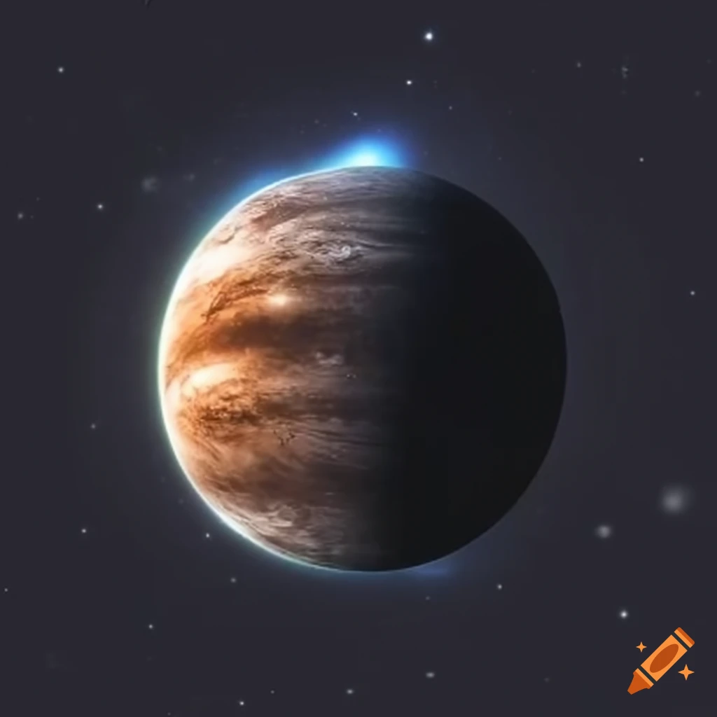 dark earth with solar system and stars