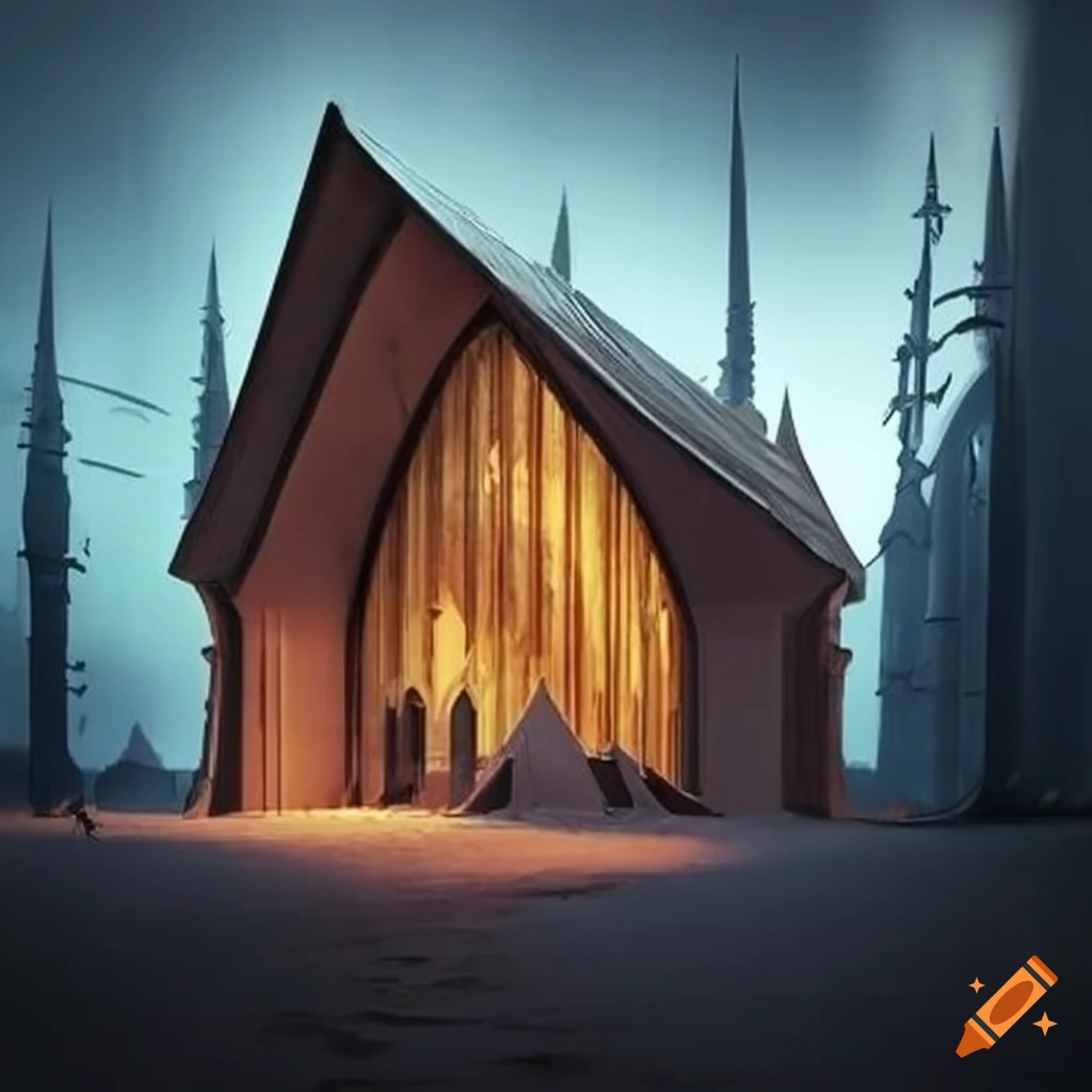 illusory armor-like cabin resembling a cathedral