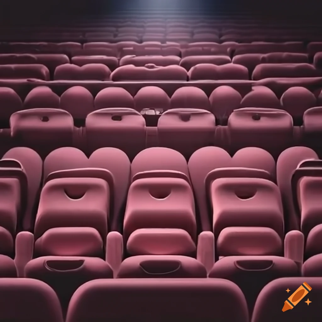 cartoon picture of an empty cinema auditorium