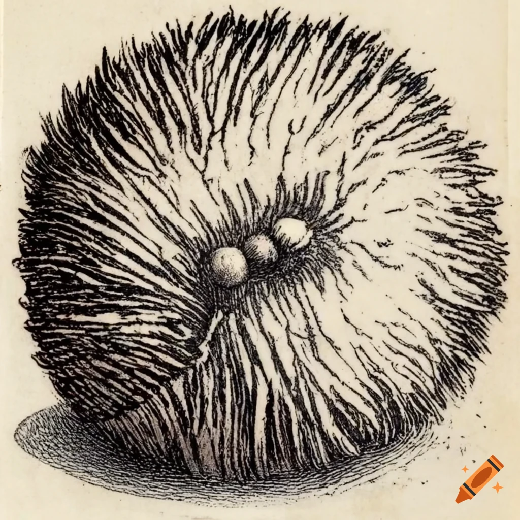 Albrecht Durer's engraving of a furry animal in midair