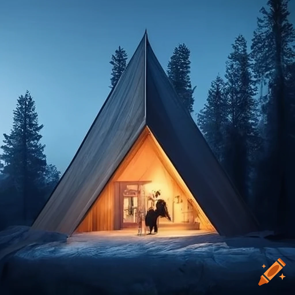illusory comfort architecture of a cathedral-like cabin