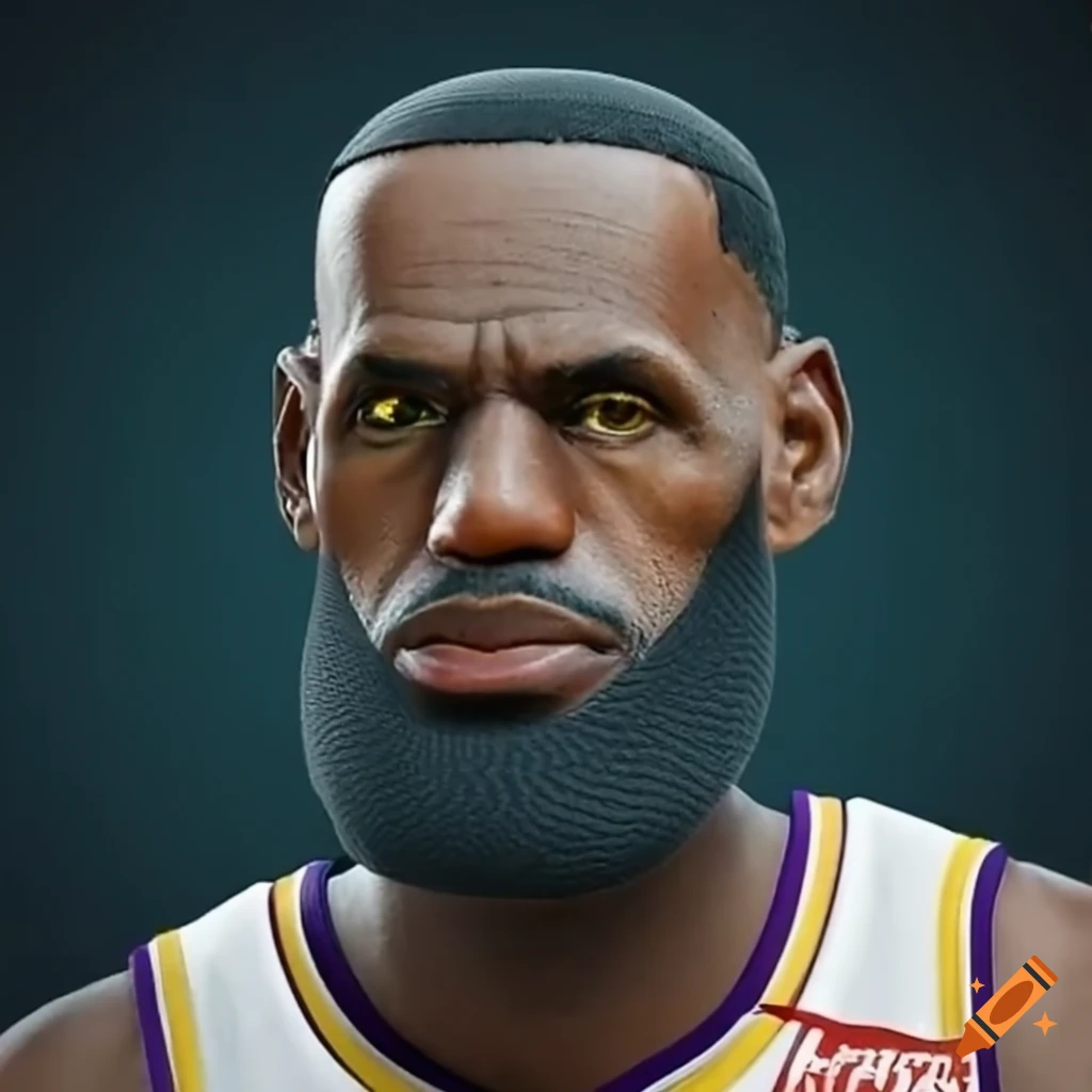 LeBron James Legendary Basketball Player On Craiyon