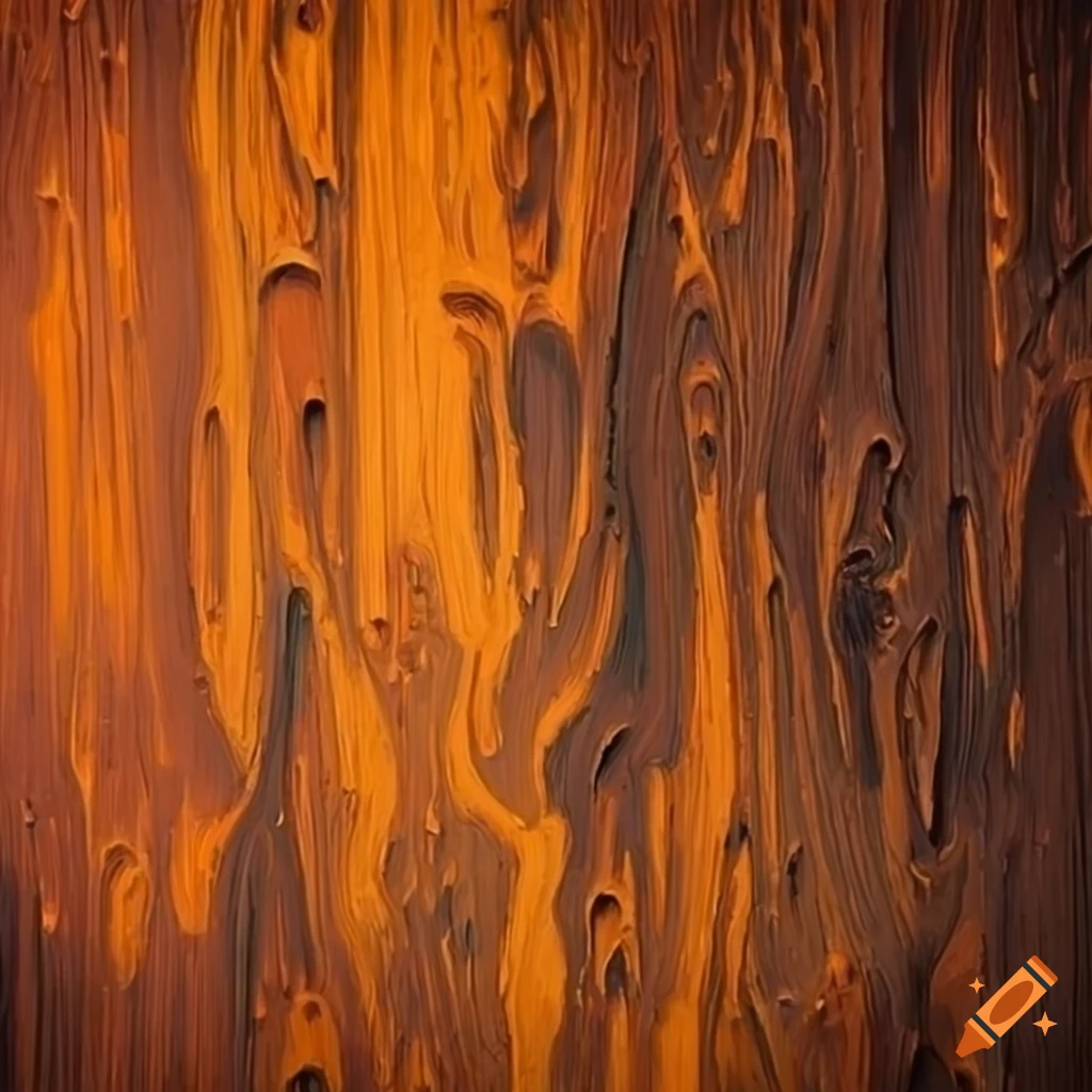 Oil paint style wood texture on Craiyon