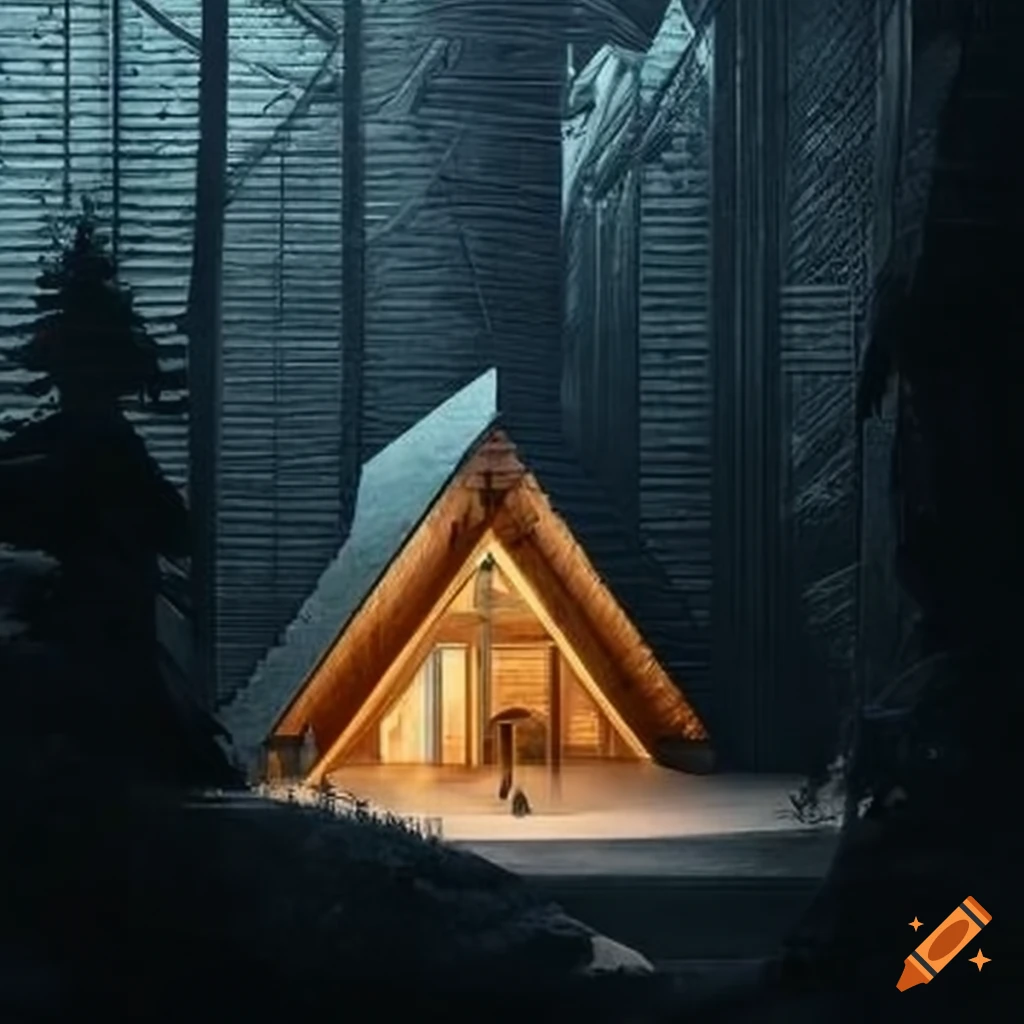 illusory cabin resembling a cathedral