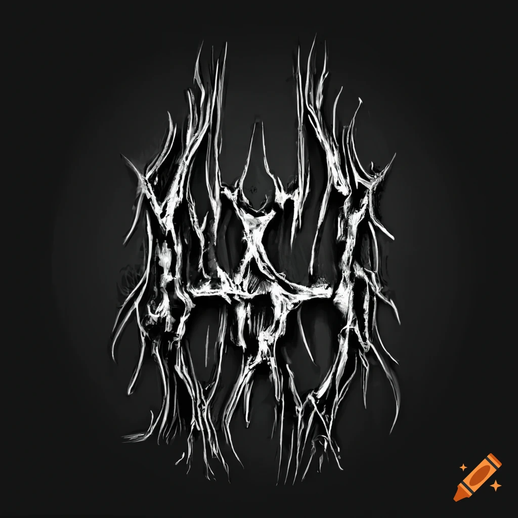 black metal band logo with SixtyFive text