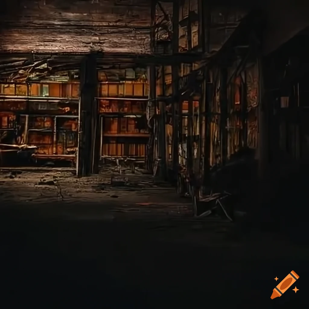 Postapocalyptic home depot store on Craiyon