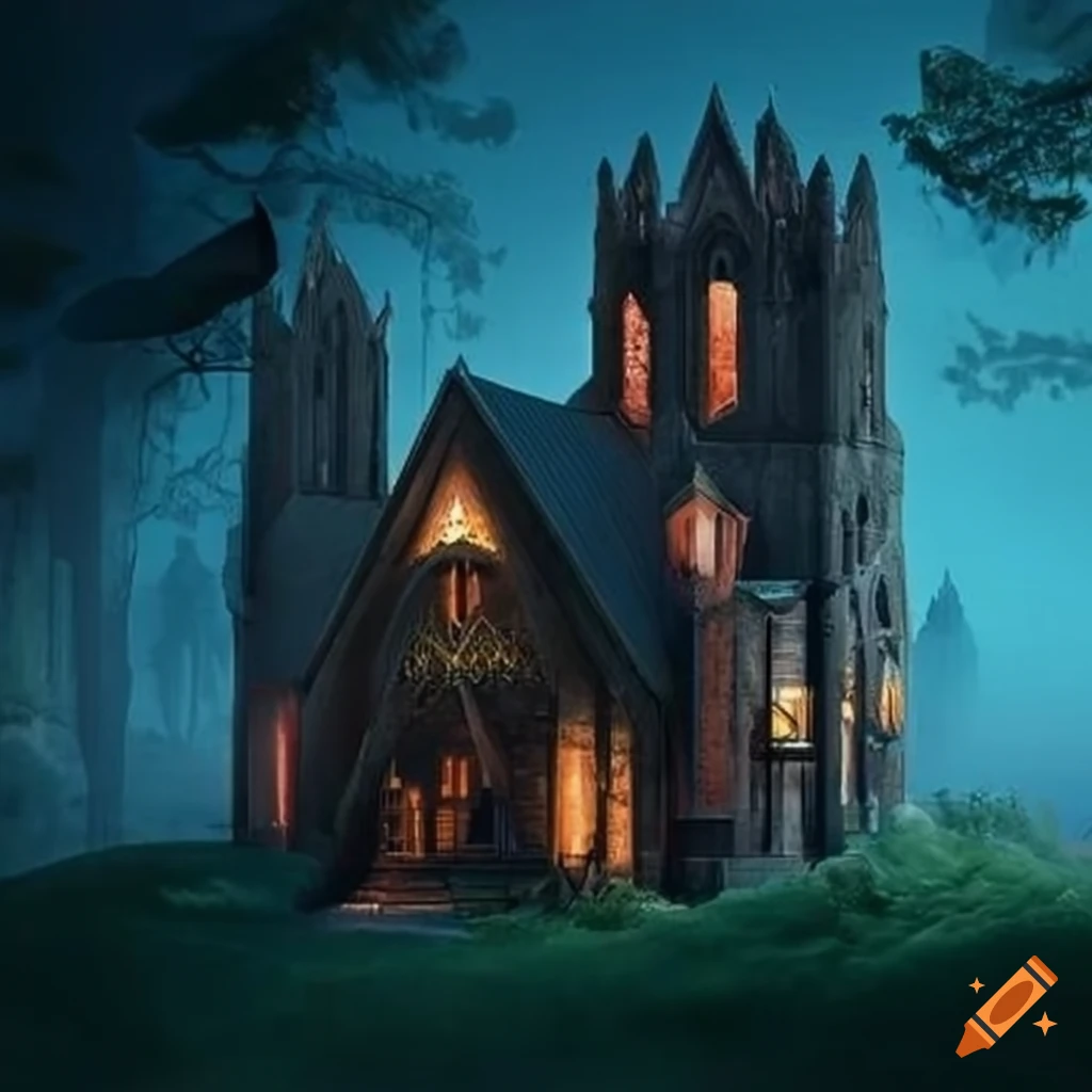 illusory dream land architecture cabin