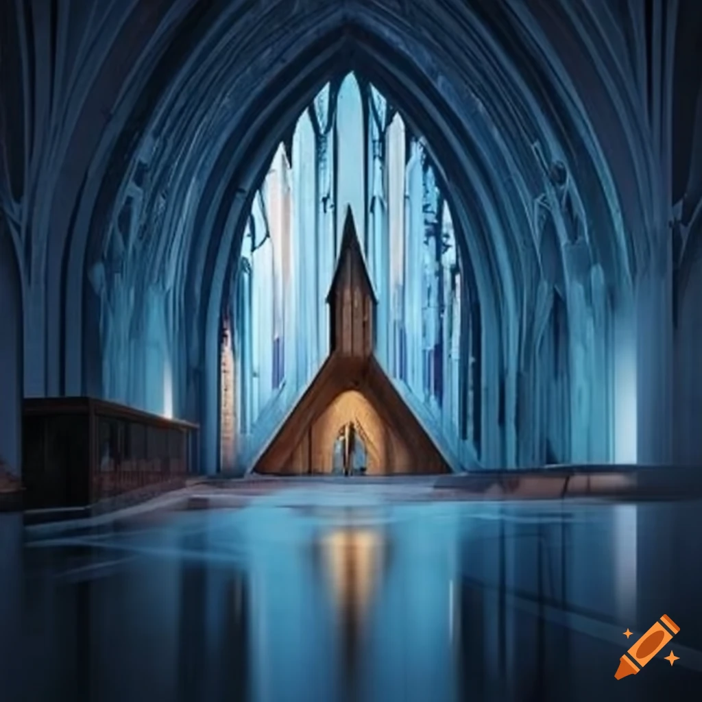 illusion of a cathedral-like cabin