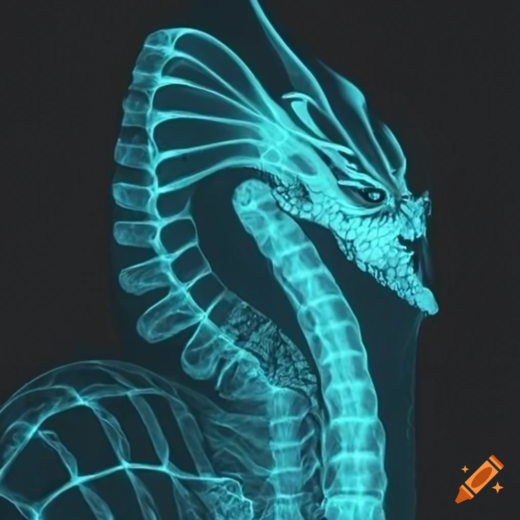 x-ray of a dragon