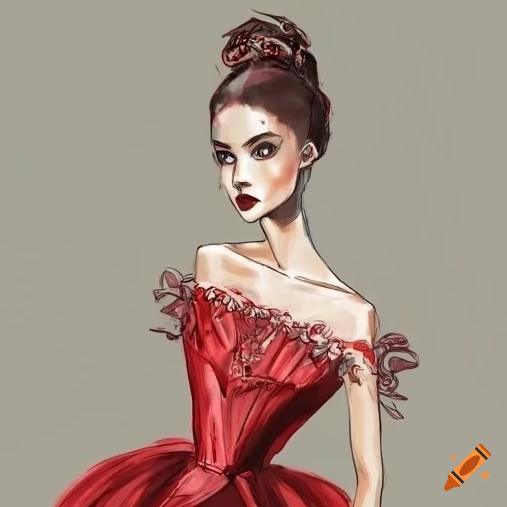 Evening gown | Illustration robe, S'habiller, Idée déco anniversaire 18 ans