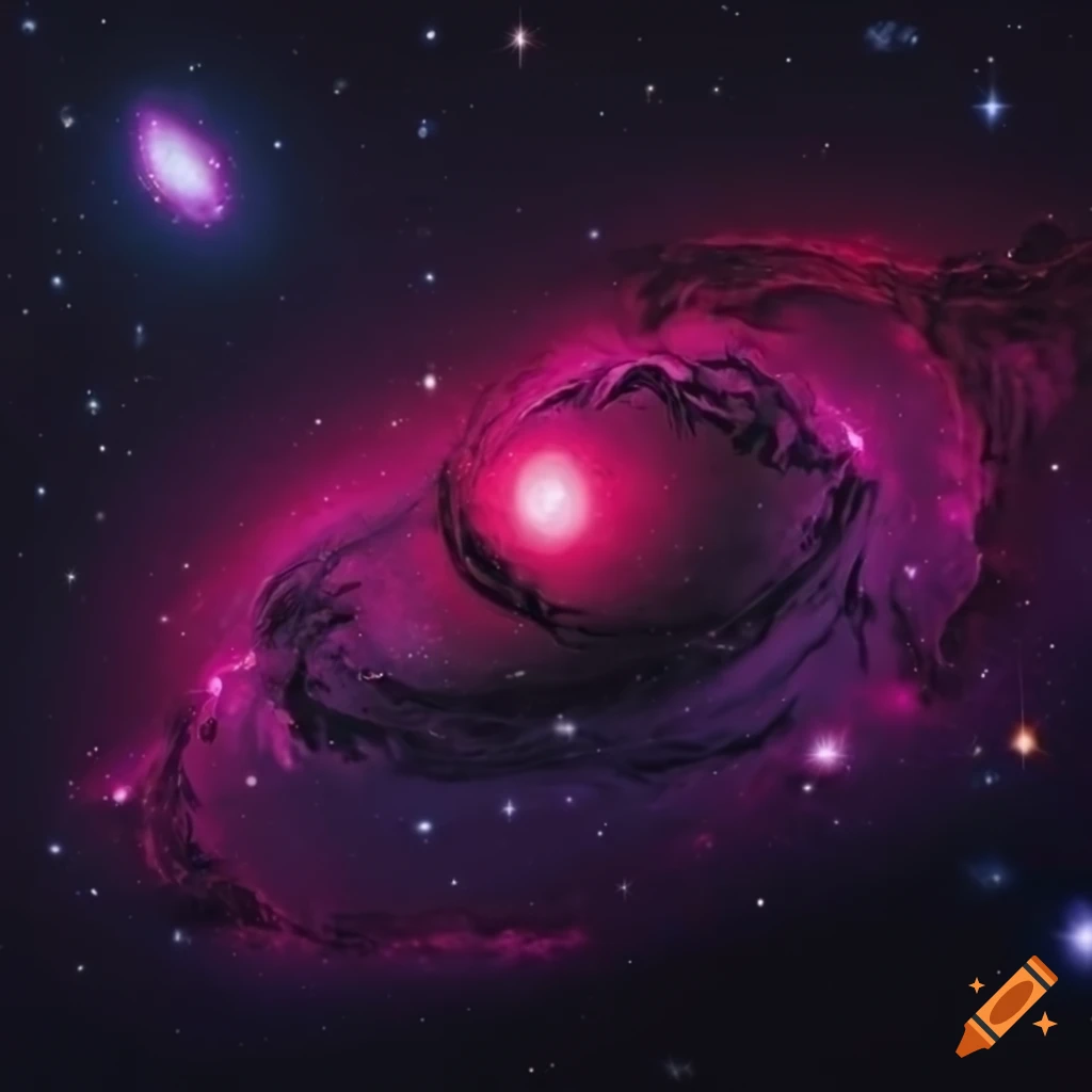 dark purple galaxy in outer space