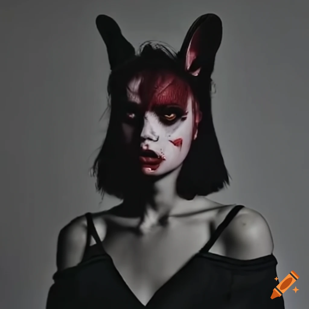 Image of a terrifying rabbit on Craiyon