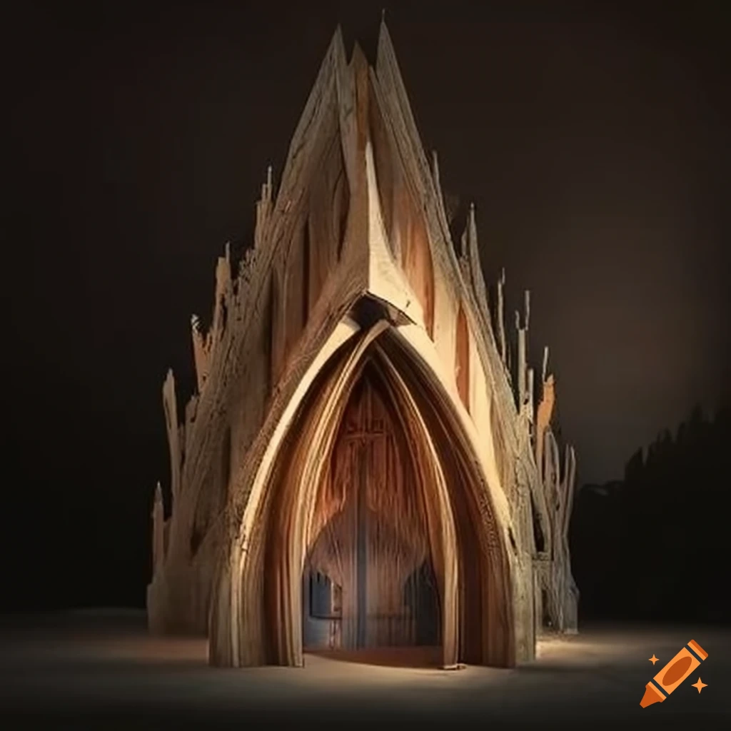 illusion of a cathedral-like cabin