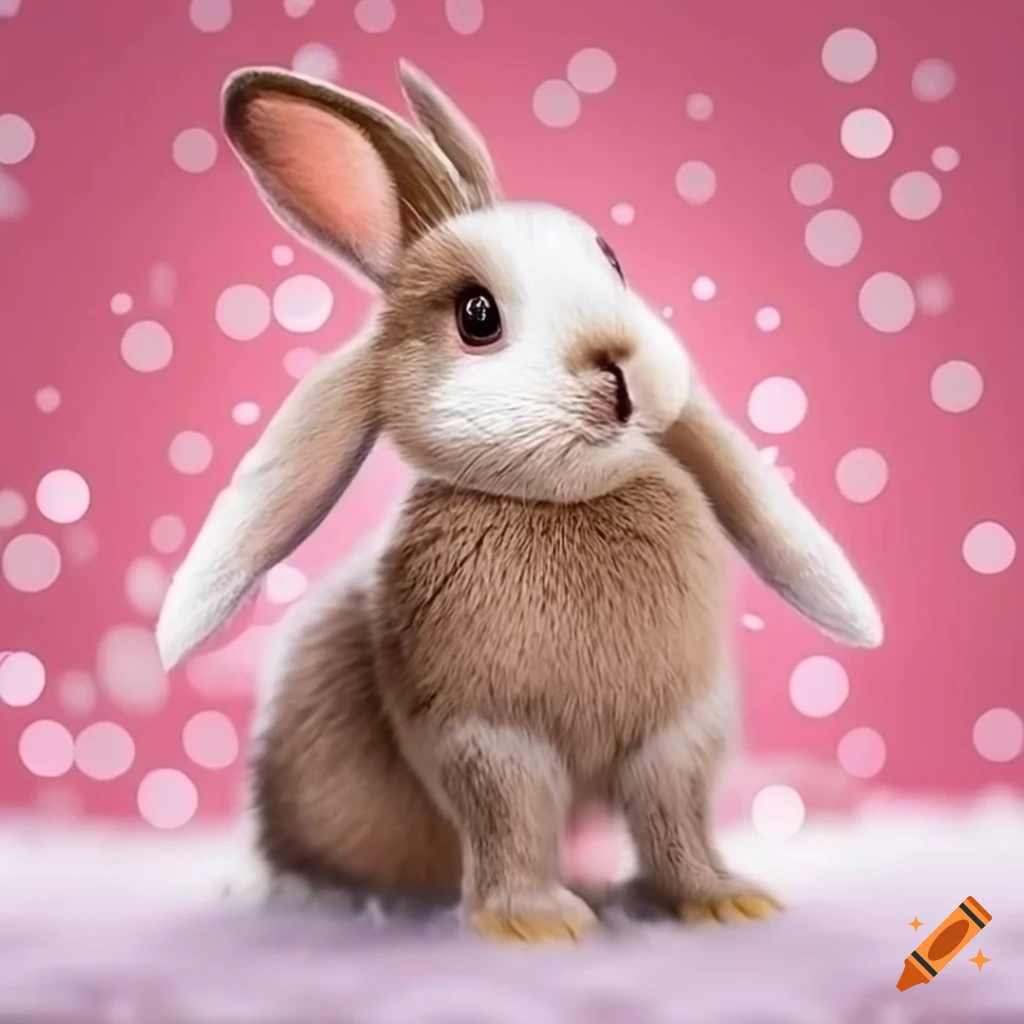 Christmas-themed rabbit wallpaper