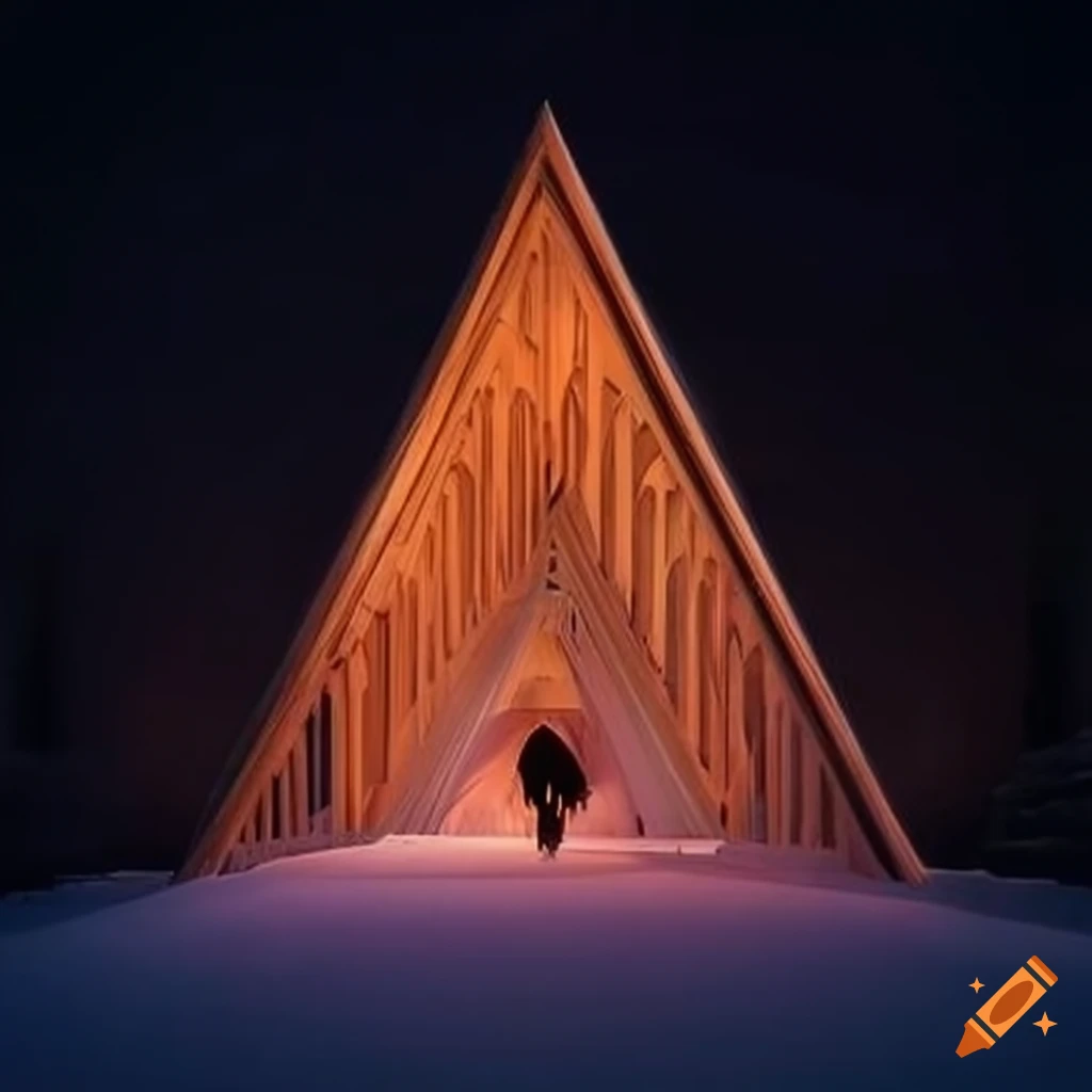 illusion of a cathedral-like cabin