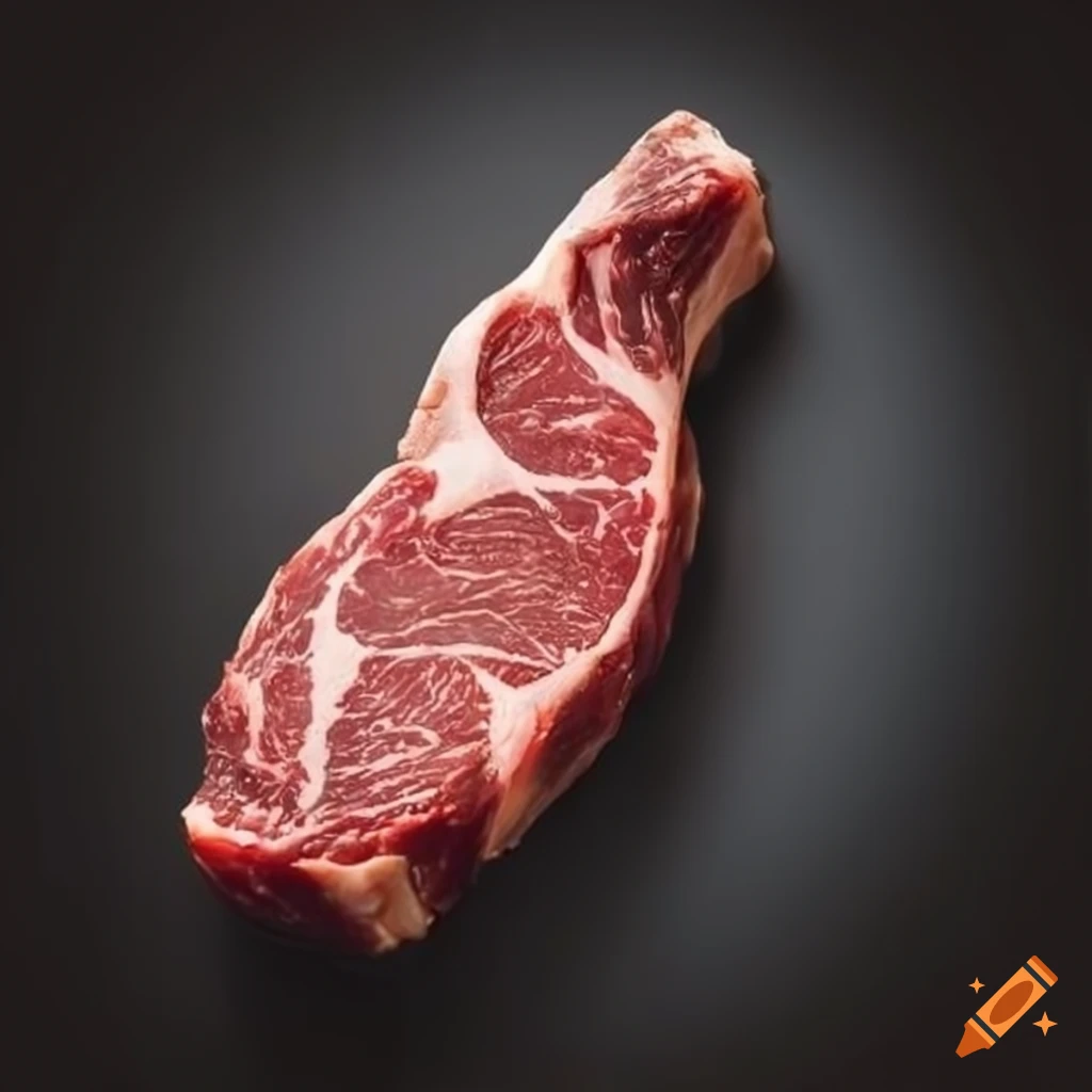ribeye steak with a bow tie